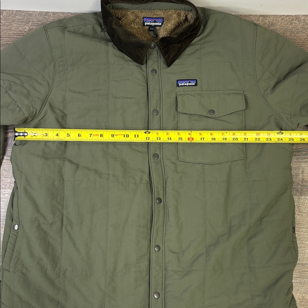 🌲 Patagonia Insulated Snap Front Jacket | XXL | Olive Green | Sherpa Lined - Picture 7 of 9